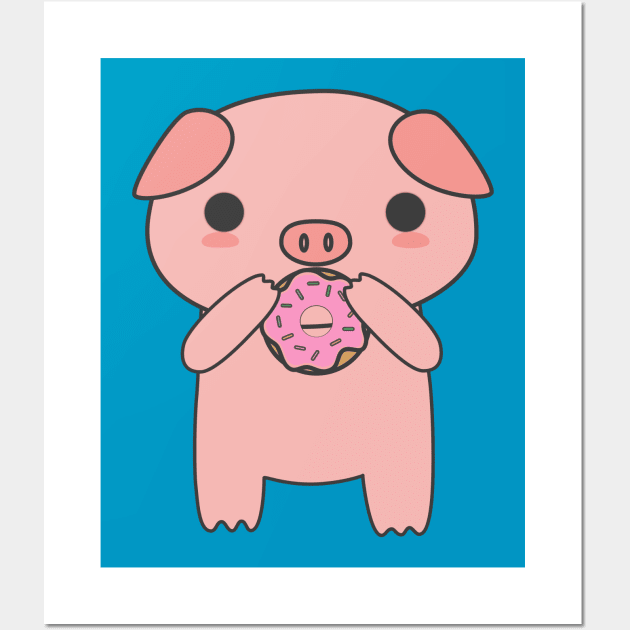 Kawaii & Cute Pig T-Shirt Wall Art by happinessinatee